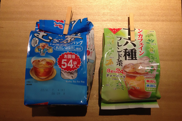 麦茶と十六茶