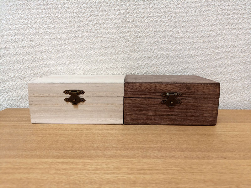 セリアの木箱 塗装済み