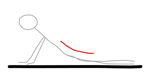 Upper body tilt illust