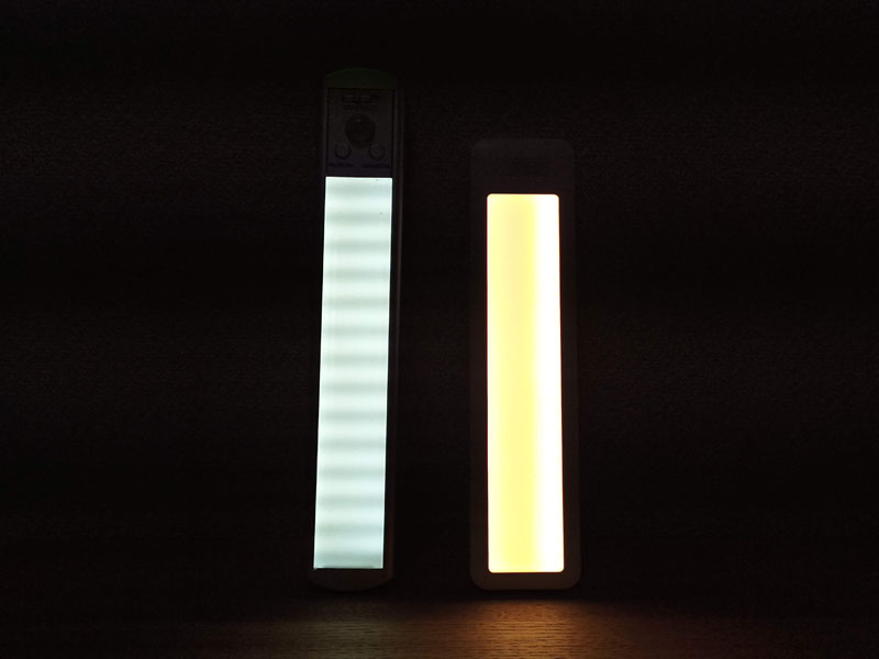 バッテリー型人感センサーライトの光の色